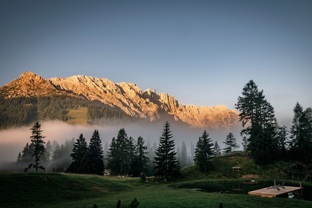 Benessere sulle Dolomiti alpine