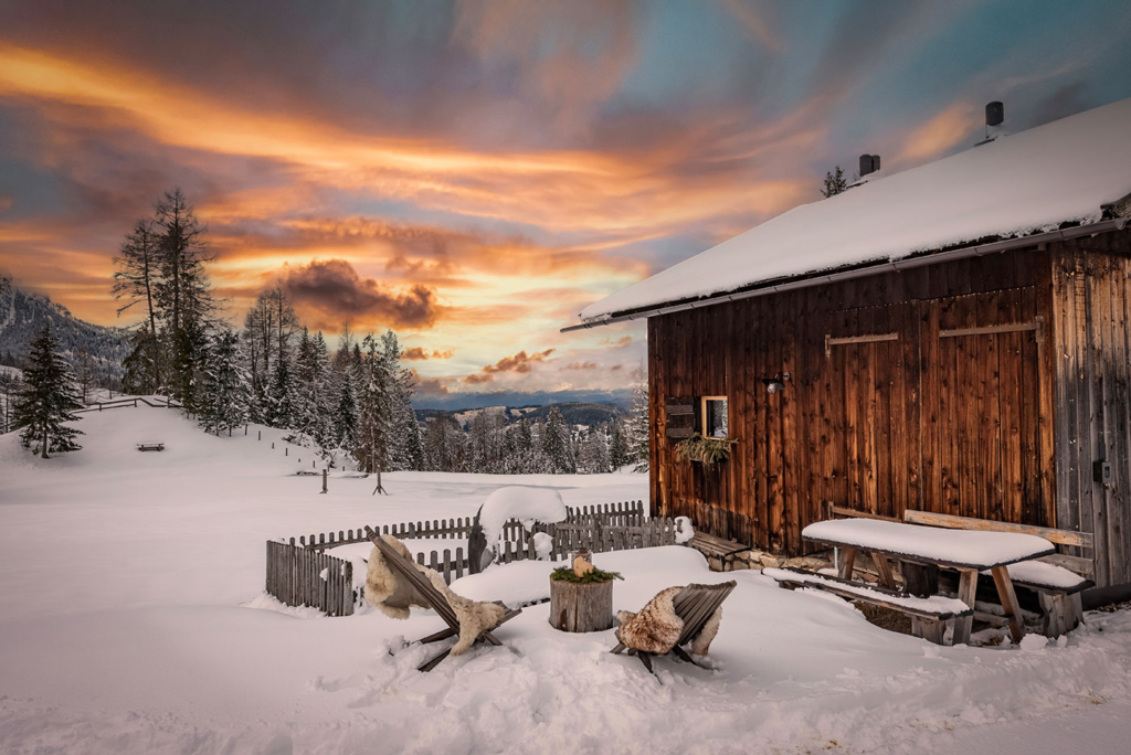 Vacanza invernale Rifugio alpino Dolomiti